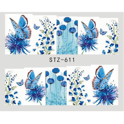 Calcomanías de Uñas Mariposas y Flores - Transfers de Agua para Decoración de Manicura - Image 10