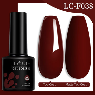 Set de Pegamento para Uñas con Brillo de Color Sólido - Image 73