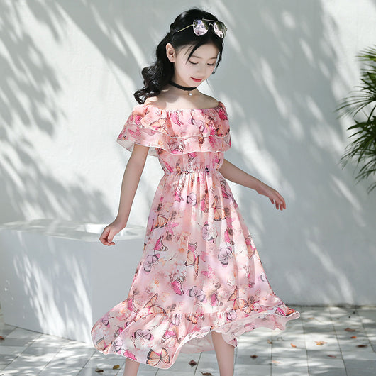 Falda de Gasa Floral con Cintura Ondulada - Image 17