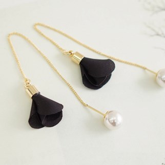 Aretes de Perla con Borlas Elegantes - Image 19