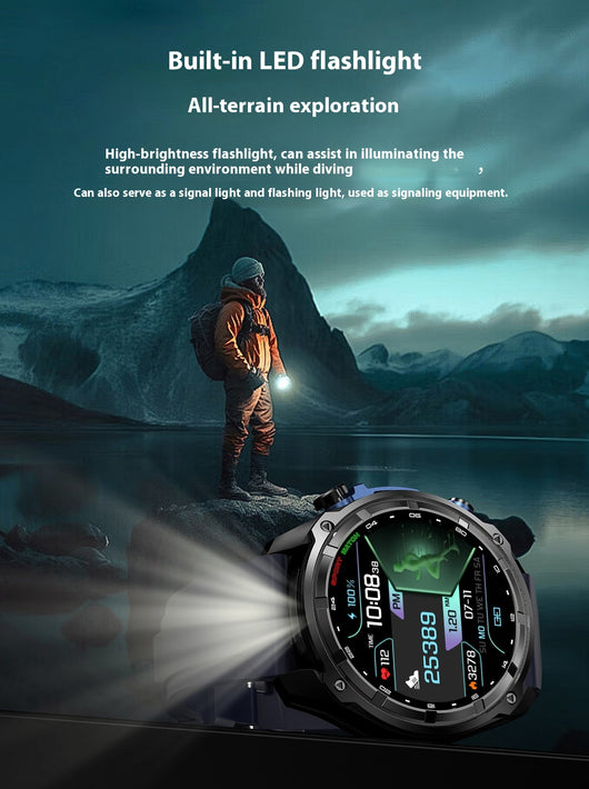 Reloj Inteligente con GPS, Linterna de Larga Duración y Resistencia al Agua - Image 11