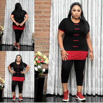 Conjunto Deportivo Dos Piezas: Pantalón Legging y Blusa Cosida para Mujer - Image 11
