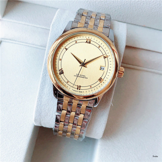 Reloj Mecánico Casual para Hombre con Correa de Acero