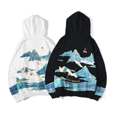 Sudadera con Capucha Oversized National Tide - Bordado Unisex Estilo Urbano - Image 2