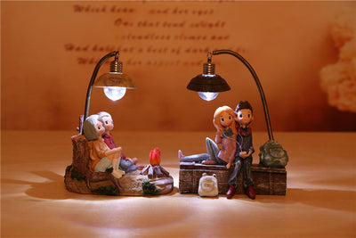 Luz Nocturna Romántica para Parejas - Diseño Zakka Creativo - Image 5