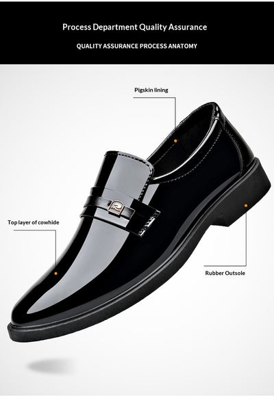 Zapatos de Cuero Elegantes con Diseño Slip-On Espejo - Image 17