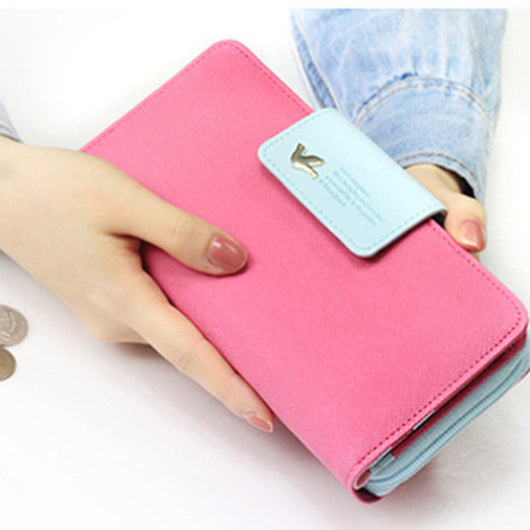 Billetera Larga para Mujer de Gran Capacidad con Diseño Moderno
