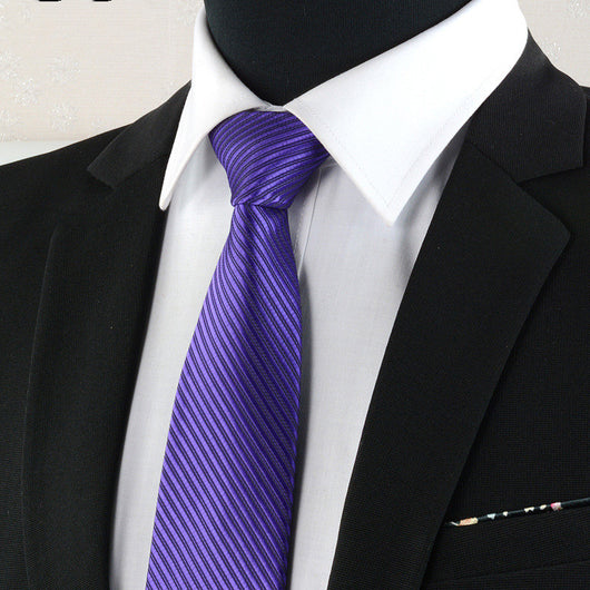Corbata Formal Hombre 8cm Estilo Británico a Rayas para Negocios - Image 4