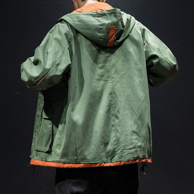 Chaqueta con Capucha de Bloques de Color - Image 2