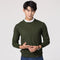 Suéter Holgado de Lana para Hombre - Pullover Casual de Color Sólido