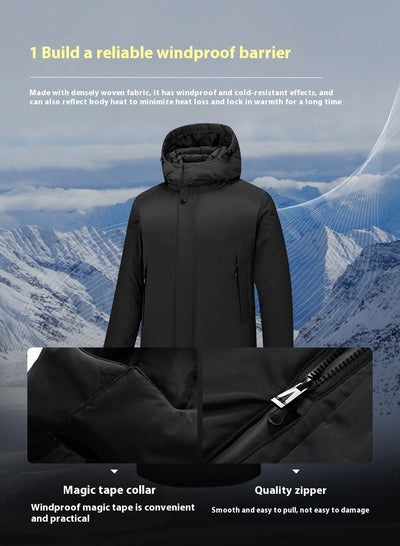 Chaqueta Impermeable Térmica de Algodón Grueso para Actividades al Aire Libre - Image 11
