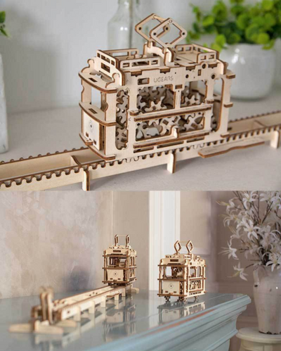 Modelo de Tranvía Mecánico 154 Piezas - Puzzle 3D Educativo de Madera - Image 6