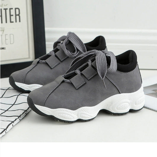 Zapatillas Blancas Casuales para Mujer con Suela Gruesa - Estilo Coreano - Image 8