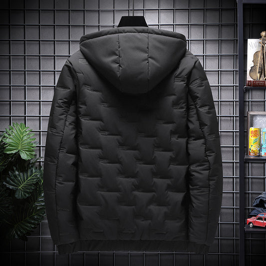 Chaqueta Acolchada de Invierno con Capucha para Hombre - Image 2