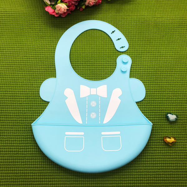 Baberos Silicona Grado Alimentario con Bolsillo para Comida | Baberos Impermeables Ajustables para Niños - Image 9