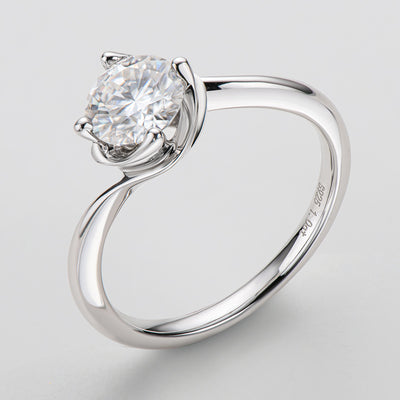 Anillo de Moissanita de 1 Quilate Fashion Bud - Image 11