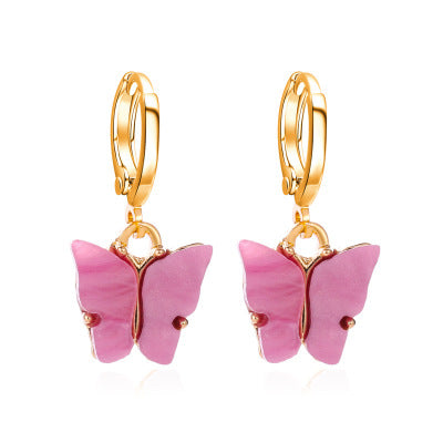 Aretes Mariposa Acrílicos Multicolores para Mujer - Image 7