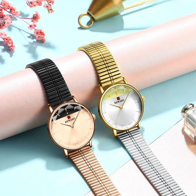 Reloj de Pulsera para Mujer Personality Tide - Resistente al Agua con Cristal Floral - Image 3