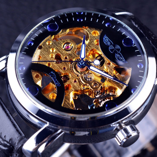 Reloj Mecánico Automático Casual Hueco de Diseño Moderno