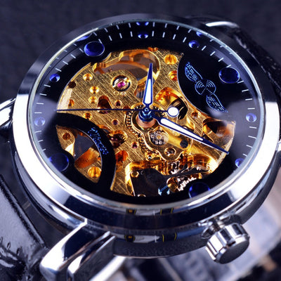 Reloj Mecánico Automático Casual Hueco de Diseño Moderno