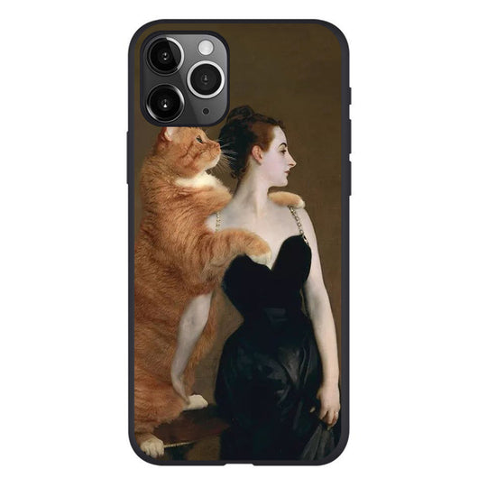 Funda para iPhone con Diseño de Gato Naranja - Arte Óleo - Image 21