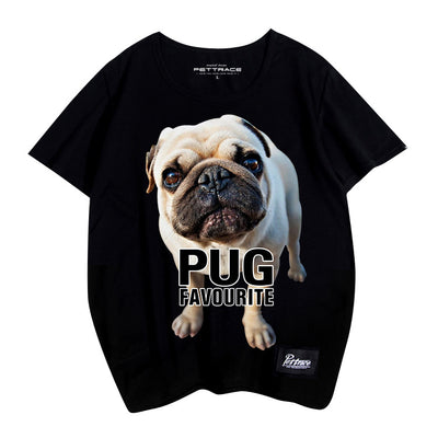 Camiseta Pug de Manga Corta