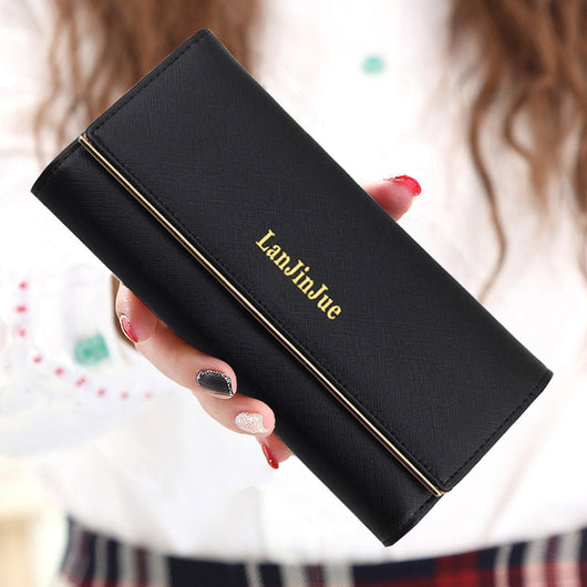 Billetera Grande para Mujer Estilo Retro - Cartera Larga Organizadora