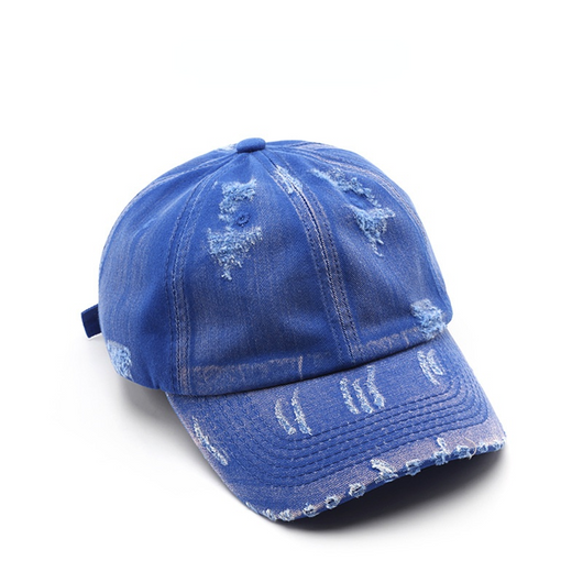 Gorra de Béisbol Desgastada con Detalles Perforados - Estilo Urbano Personalizado - Image 5