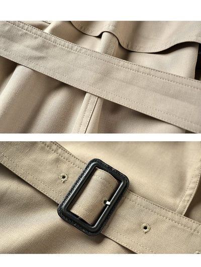 Abrigo Trench Elegante Talla Petite para Otoño e Invierno - Image 9