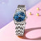 Pulseira de Aço Feminina Azul