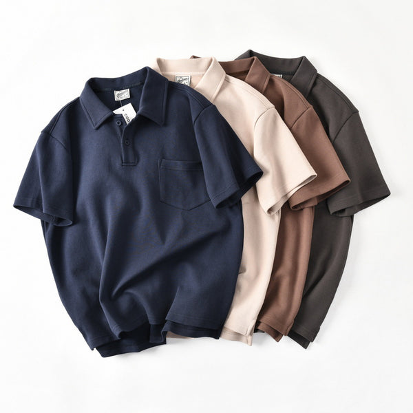 Polo Holgado de Algodón para Hombre - Estilo Casual Moderno