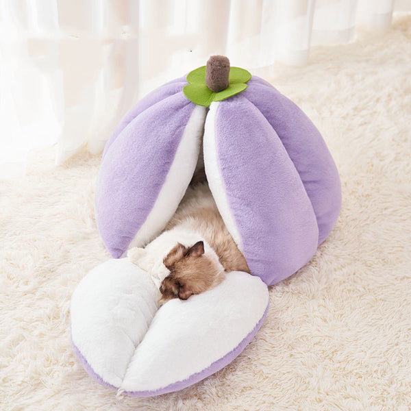 Cama Nido Semicerrada para Gatos - Refugio Cálido