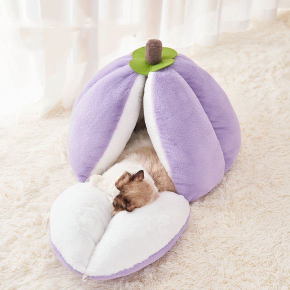 Cama Nido Semicerrada para Gatos - Refugio Cálido