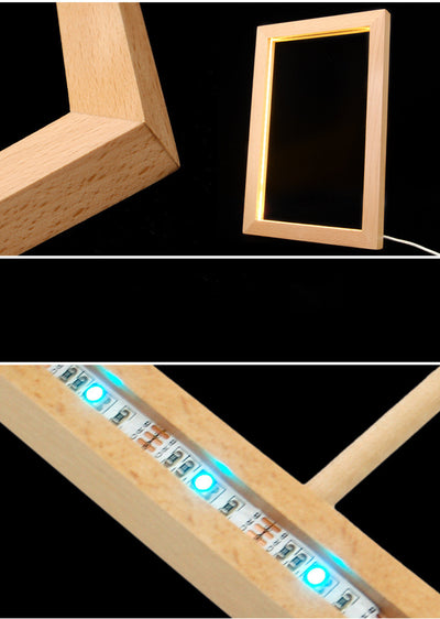Marco Luminoso de Madera con Luz LED Nocturna - Image 10