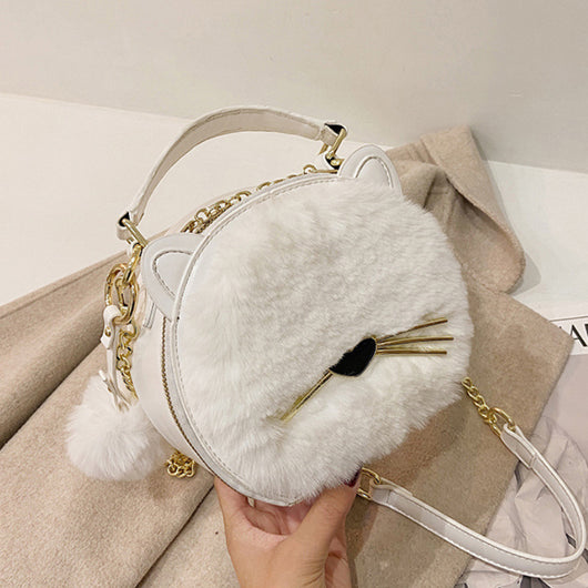 Bolso Mensajero Princesa Infantil de Peluche Suave Mediano para Niñas - Image 21