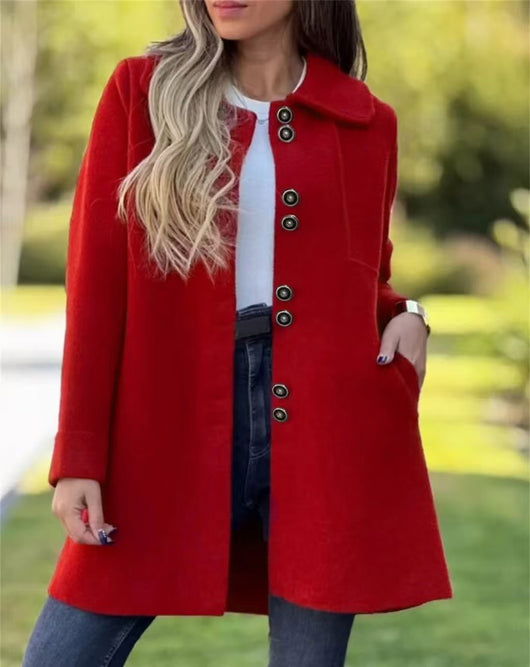 Abrigo de Lana con Forro Polar para Otoño e Invierno - Image 8