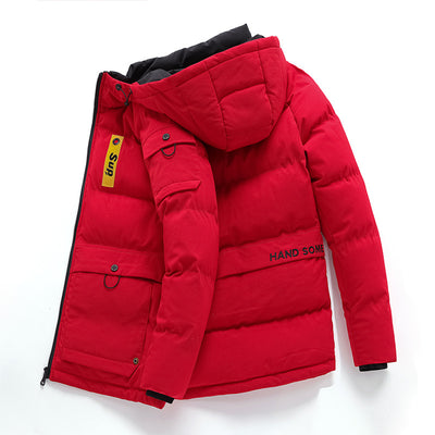 Chaqueta Acolchada Casual con Capucha para Hombre - Image 20