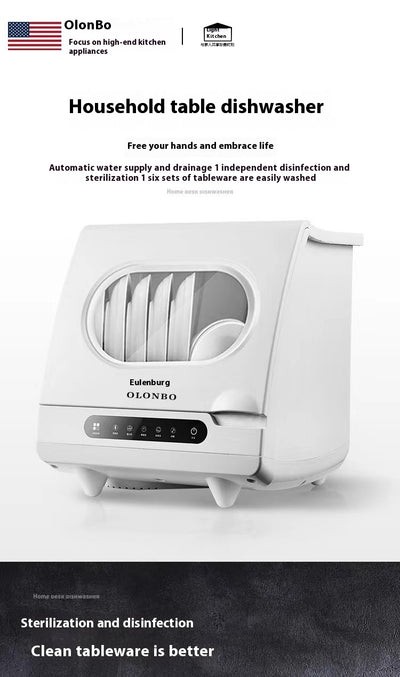 Lavavajillas de Escritorio Compacto con Desinfección Automática e Instalación Libre - Image 12