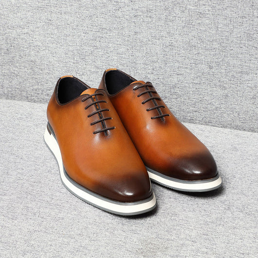 Zapatos Oxford de Cuero Genuino Fabricados a Mano - Elegancia Profesional para Hombres - Image 21