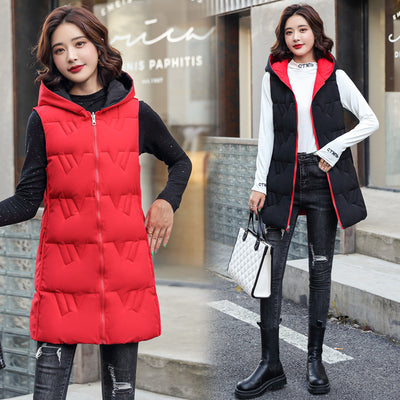 Abrigo Parka Acolchado Reversible con Capucha para Mujer - Image 3
