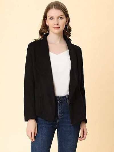 Chaqueta de Gamuza Sintética para Mujer - Abrigo Moderno - Image 7