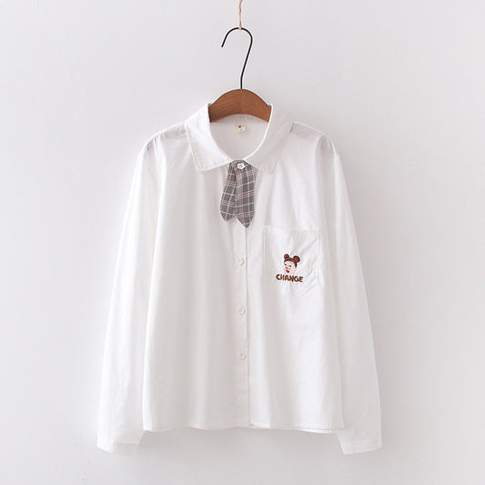 Uniforme Escolar Japonés para Mujer - Camisa Clásica - Image 2