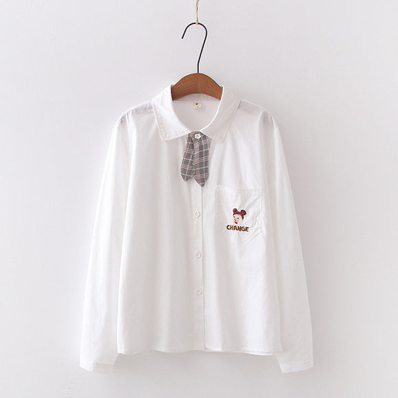 Uniforme Escolar Japonés para Mujer - Camisa Clásica