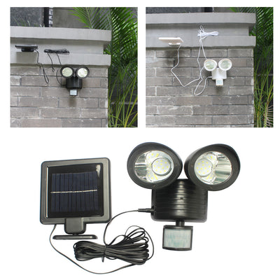 Lámpara Solar Doble con Sensor de Movimiento 22 LED - Iluminación Inteligente para Exteriores - Image 2