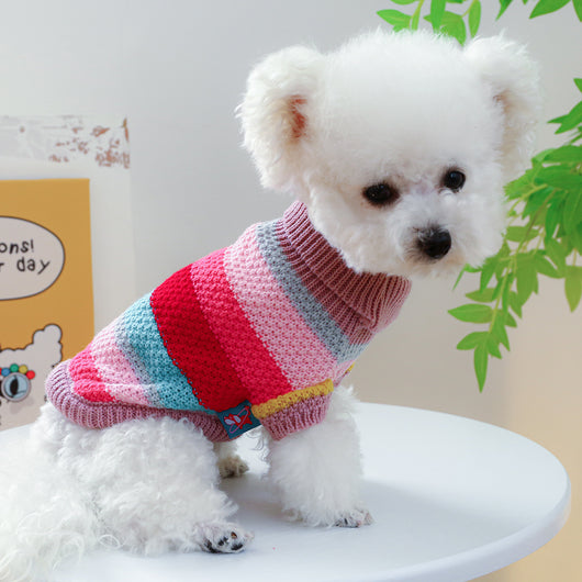 Suéter Arcoíris para Mascotas - Diseño de Rayas Cómodas - Image 11