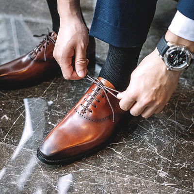 Zapatos Oxford de Cuero Genuino Pulido a Mano para Hombre - Calzado Ejecutivo Premium - Image 8
