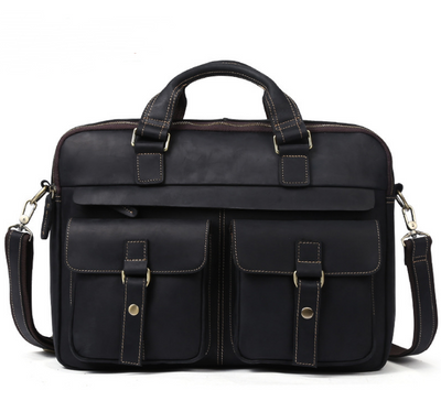 Maletín Ejecutivo de Cuero Genuino - Bolsa Retro para Laptop 15.6 Pulgadas - Image 7