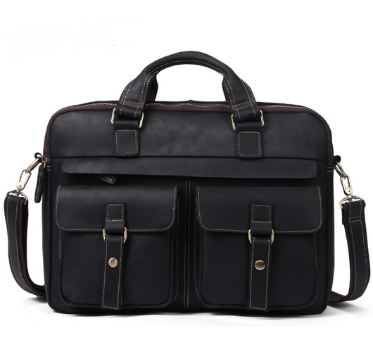 Maletín Ejecutivo de Cuero Genuino - Bolsa Retro para Laptop 15.6 Pulgadas - Image 7