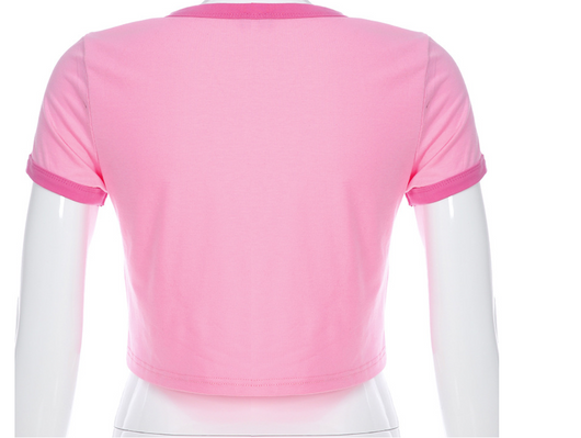 Playera Suelta Estampada de Manga Corta - Image 5