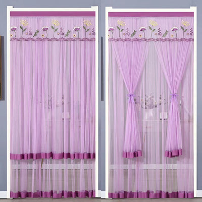 Cortina de Malla Antimosquitos sin Perforaciones - Tela Decorativa para Todas las Estaciones - Image 26